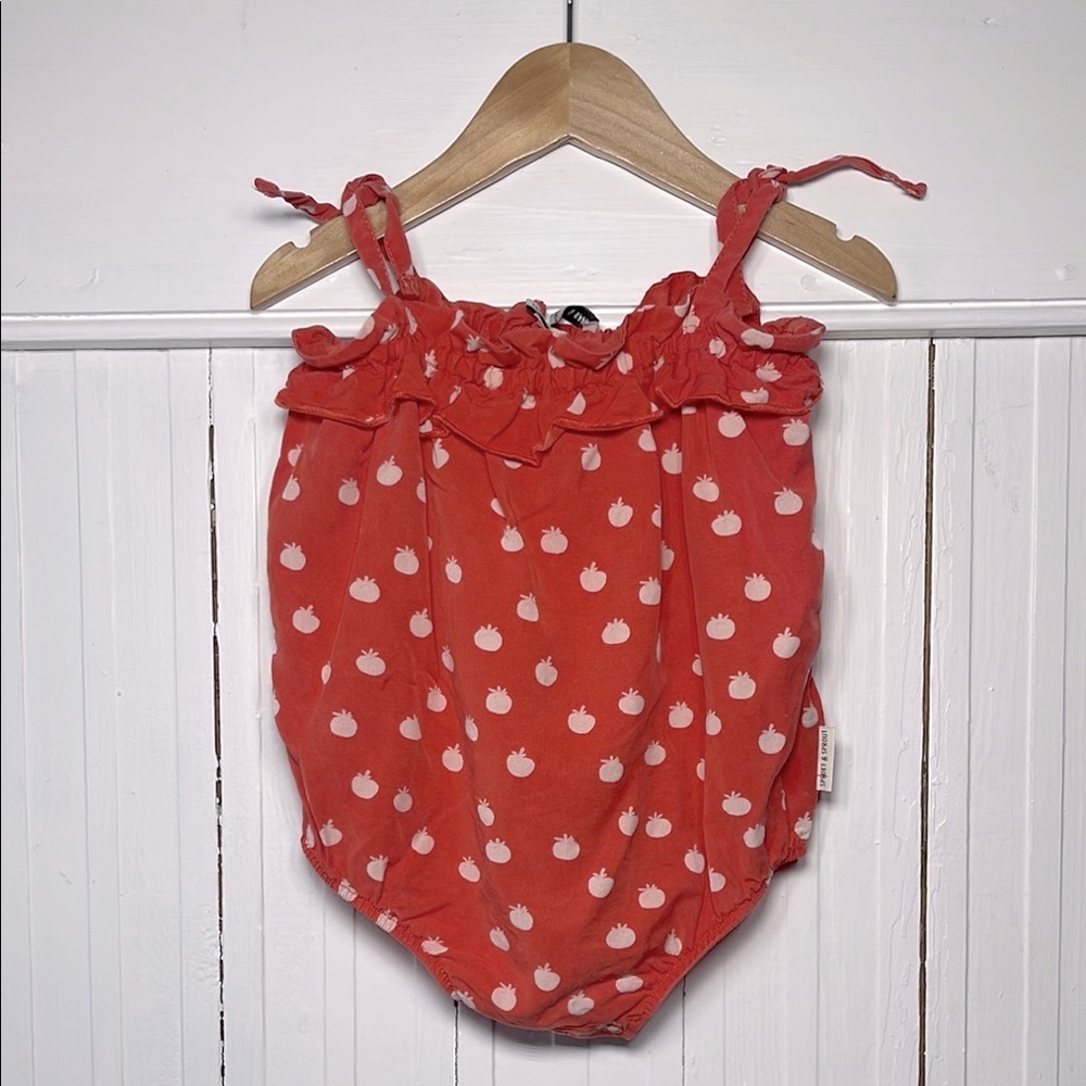 SPROET & SPROUT 100% Tencel Tomato Print Tie Strap Bubble